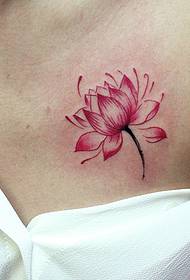 petto di loto tatuaggio verde bellezza non voglio