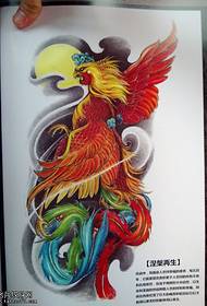 un modello di tatuaggio fenice braccio borsa