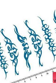 totem arm ring waist tattoo pattern