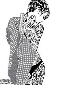 Body Tattoo Personality Manuscript Tattoo Pattern