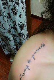 sexy tattoo tattoo under the shoulder of sexy beauty