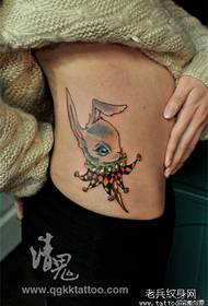 bellezza laterale cintura moda carina modellu di tatuaggi di bunny