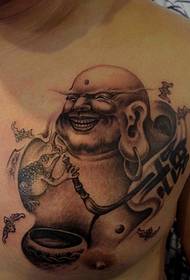 imagem de padrão de tatuagem Maitreya no peito
