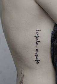 vita laterale diritta Moda tatuaggio inglese immagini
