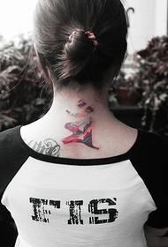 beauty neck creative Buddha tattoo picture