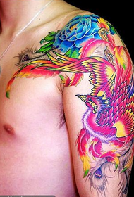 szal wzór phoenix kwiat tatuaż wzór