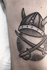 zij taille dolk samurai tattoo tattoo patroon