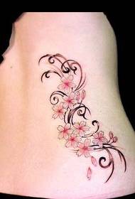 stampa di tatuaggio: cintura laterale cherry pattern di tatuaggi