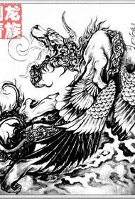 boys half-american tattoo manuscript pattern Picture