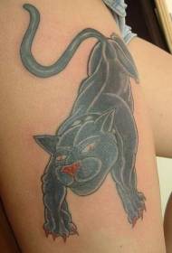 Uzorak tetovaže pantera osobnosti bedara