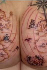 the most speechless girl in the history of the ass personality map tattoo