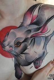 beauty chest a classic Bunny tattoo pattern
