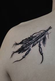 musana bvudzi rakasviba nechena feather tattoo maitiro