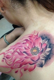 pola tato lotus tinta warna