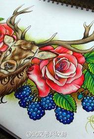 figura del tatuaggio Consiglia un manoscritto tatuaggio rosa dei cervi funziona
