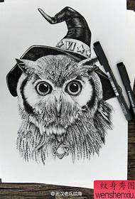 Meng Owl tattoo manuscript works