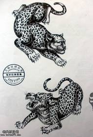 figura da tatuagem recomendou uma imagem manuscrita tatuagem leopardo