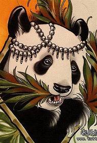 la figura del tatuaggio ha raccomandato un tesoro nazionale che funziona come un tatuaggio Panda