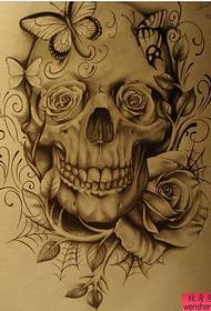 Показати малюнок татуювання, щоб поділитися рукописом малюнка тату квітка метелика татуювання