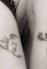 Arm Paar Liebe Tattoo Muster