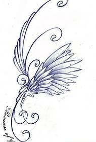 vzor rukopisu křídla
