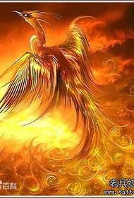 Fire Phoenix tatuaje lana