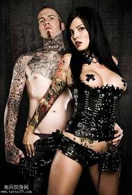 modello tatuaggio coppia felice