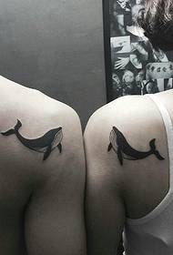 foto di tatuaggi totem di moda coppia più amore