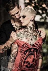 modello di tatuaggio comune di due persone