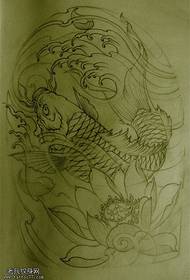 Girekomenda sa litrato sa tattoo nga tattoo ang usa ka squid lotus line draft nga buhat sa tattoo