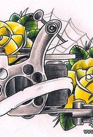 Ustvarjalni tattoo stroj rose tatoo delo