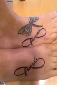 пара ніг татуювання візерунок