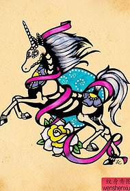 unicorniu di colore Tattoo travaglia