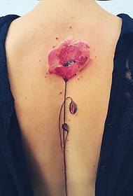 temperament dea dea spine un tatuaggio di fiori sexy tatuaggio