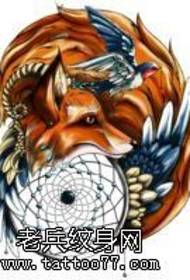 renk fox rüya yakalayıcı dövme el yazması resim dövme tarafından paylaşılan