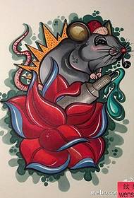 un modello di tatuaggio in stile scuola