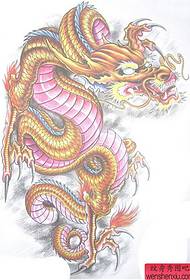 Tattoo pattern suitable for shoulder dragon