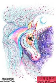 Watercolor color watercolor unicorn works minn Tatwaġġ juru biex taqsam