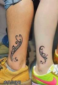 Fuß Paare Totem Tattoo-Muster