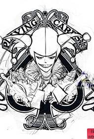 Tattoo show picture Recommend a clown manuscript tattoo pattern