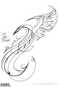 iseti ye-totem Phoenix tattoo yesandla esisebenza ngokwabelana ngeTatoo