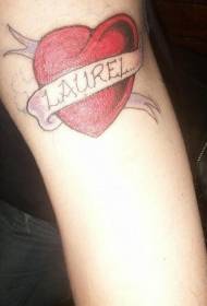 grá dath lámh agus pictiúr tattoo litir Béarla