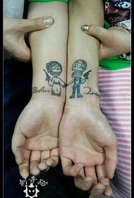 coppia tatuaggio piccolo tatuaggio