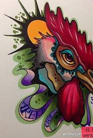 La barra dello spettacolo del tatuaggio ha raccomandato un modello di tatuaggio in stile scuola di colore