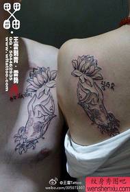 popolare modello di tatuaggio classico di buddha