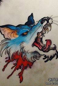 Wolf Τατουάζ Χειρόγραφο