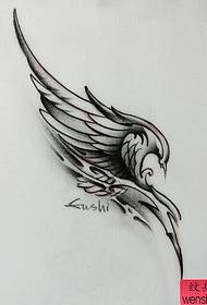 spārnu tetovējums Manuskripta raksts