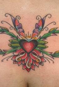quadril cor infinito símbolo amor tatuagem padrão