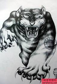 la figura del tatuaggio ha raccomandato un lavoro di tatuaggio di tigre prepotente