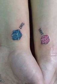 modello di tatuaggio coppia braccio colore